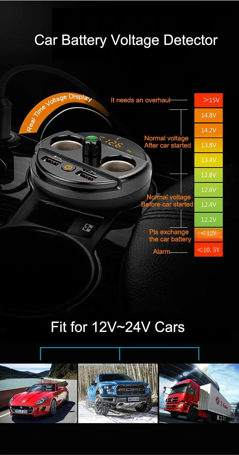 JINSERTA Bluetooth Автомобильный mp3 плеер FM передатчик 2 USB 3.1A чашка прикуриватель адаптер телефон быстрое зарядное устройство mp3 Воспроизведение музыки