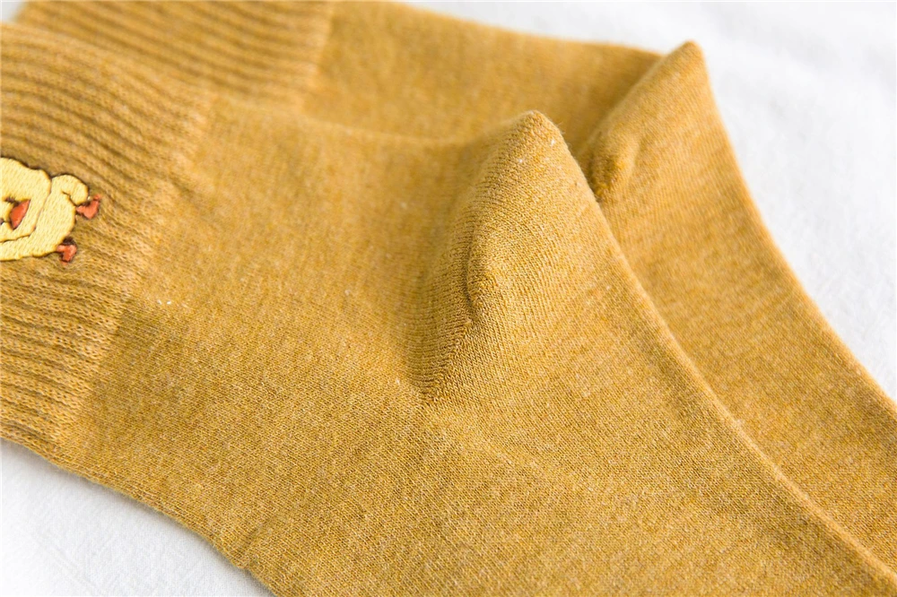 Вышивка милый танцевальный желтые носки с изображением уток в стиле «хип-хоп» с забавными животными Носки Прохладный арт Носки Повседневное sokken новинка подарок