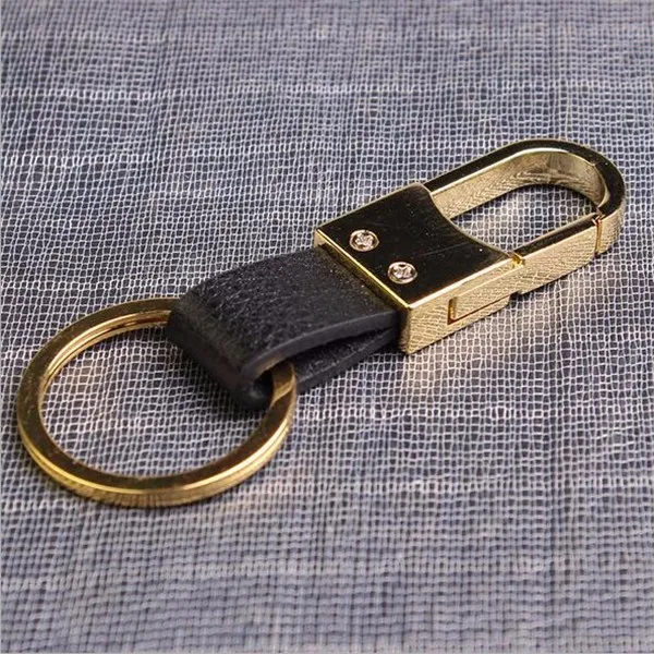 Мода брелок кожаный автомобильный брелок мужской талии висит брелок Бизнес Повседневное Key Holder сувенир кольцо для ключей коммерческих