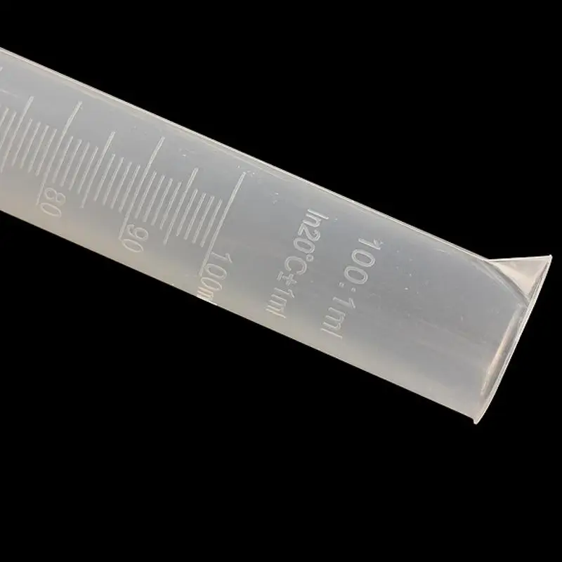 100 мл пластиковый мерный цилиндр Градуированный Цилиндр для пробирки лабораторные принадлежности химический инструмент школьная лаборатория