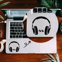 DJ наушники наклейка для трекпада ноутбука наклейка для Apple Macbook Pro Air retina 11 12 13 15 дюймов Mac hp Ноутбук кожа Touc hp ad наклейка