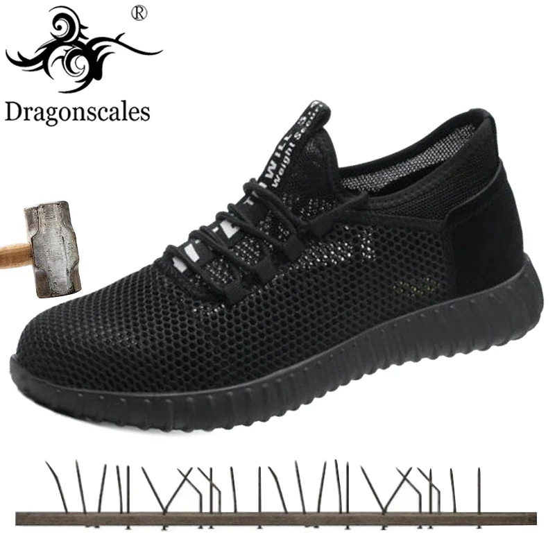 

2019 New High Quality Breathable Work Boots Steel Toe Cap Non-slip Work Boots Men's Suede Breathable Casual Shoes Safety Shoes