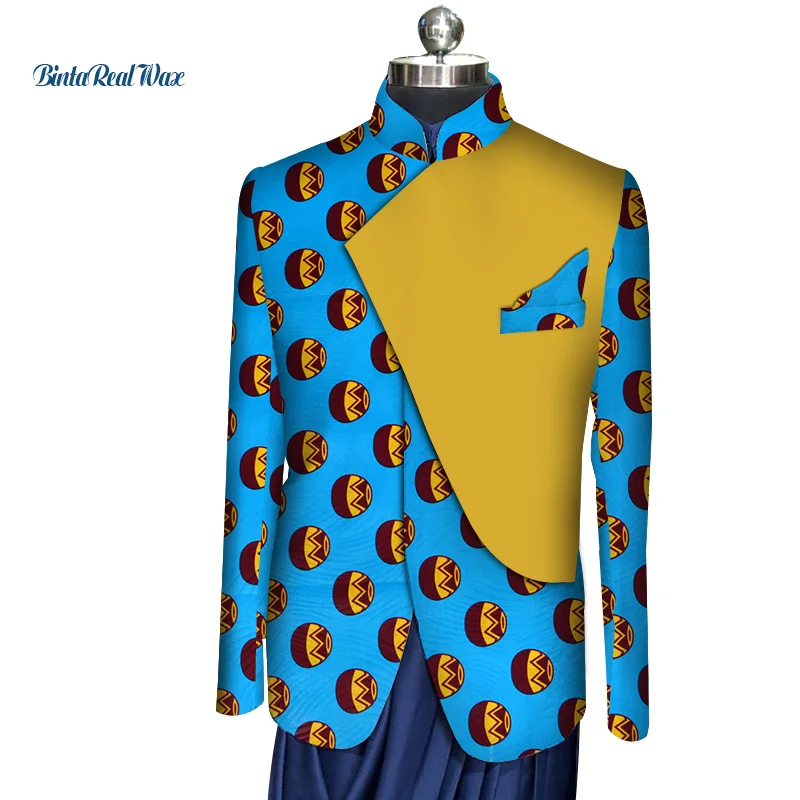 2019 африканская одежда Базен Riche мужские 100% хлопковые рубашки Дашики Африканский Принт пэчворк Рубашки Африканский стиль Одежда WYN584