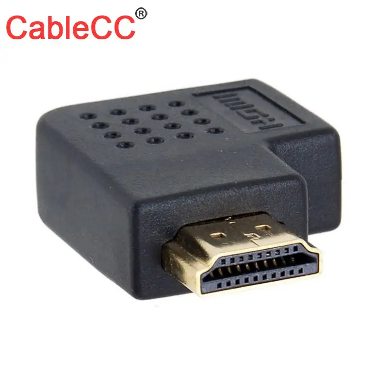 

CableCC Vertical HDMI 1 4 Male to Female Right Angled Adapter