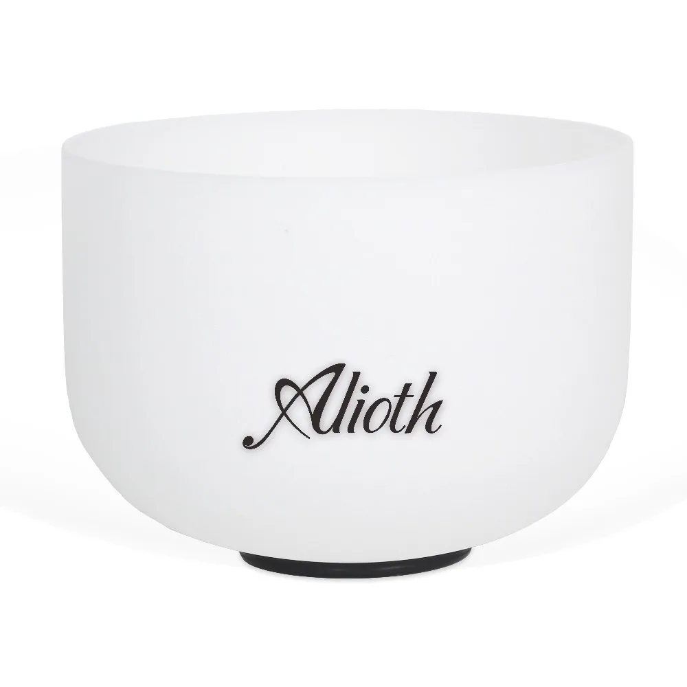 

10 Inch 432Hz/Perfect Pitch Frosted Crystal Singing Bowl G# Note for Zeal Chakra Use in Yoga/Meditation/Sound Therapy
