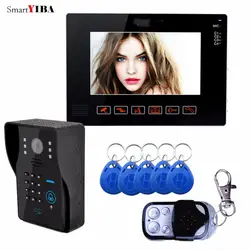 Smartyiba 9 inch проводной видео домофон RFID карты и Дистанционное Управление безопасности Системы контроля доступа Видеодомофоны Дверные звонки