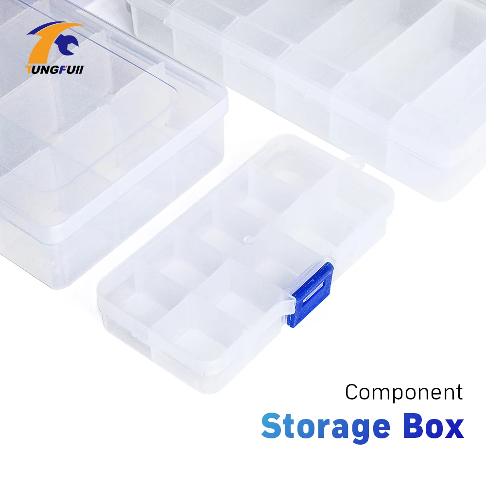

ToolBox Set Electronic Plastic Container Box Material Plastic Case SMD SMT Screw Sewing PP Transparent Plastic Storage Box