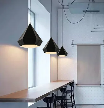 

Nordic Style Art Deco Lighting Contracted Geometric 1 Lamp Indoor Lighting Restaurant Personality Led Pendant Light