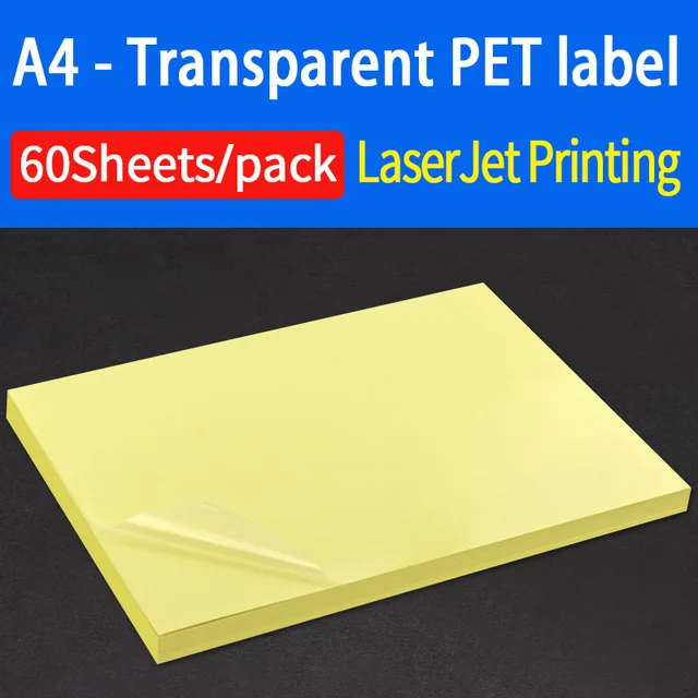 A4 inkjet label Sticker Sheets, waterproof self adhesive Sticker matt/glossy synthetic paper ...