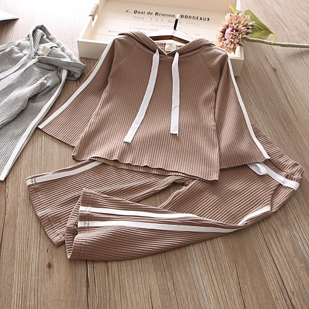 

Girls Sports Suit 2019 Spring Kids Hoodie Sweatshirt+Casual Pants Set Kids Tracksuit For Baby Girl 3-7 Years Autumn Wear Dwq138