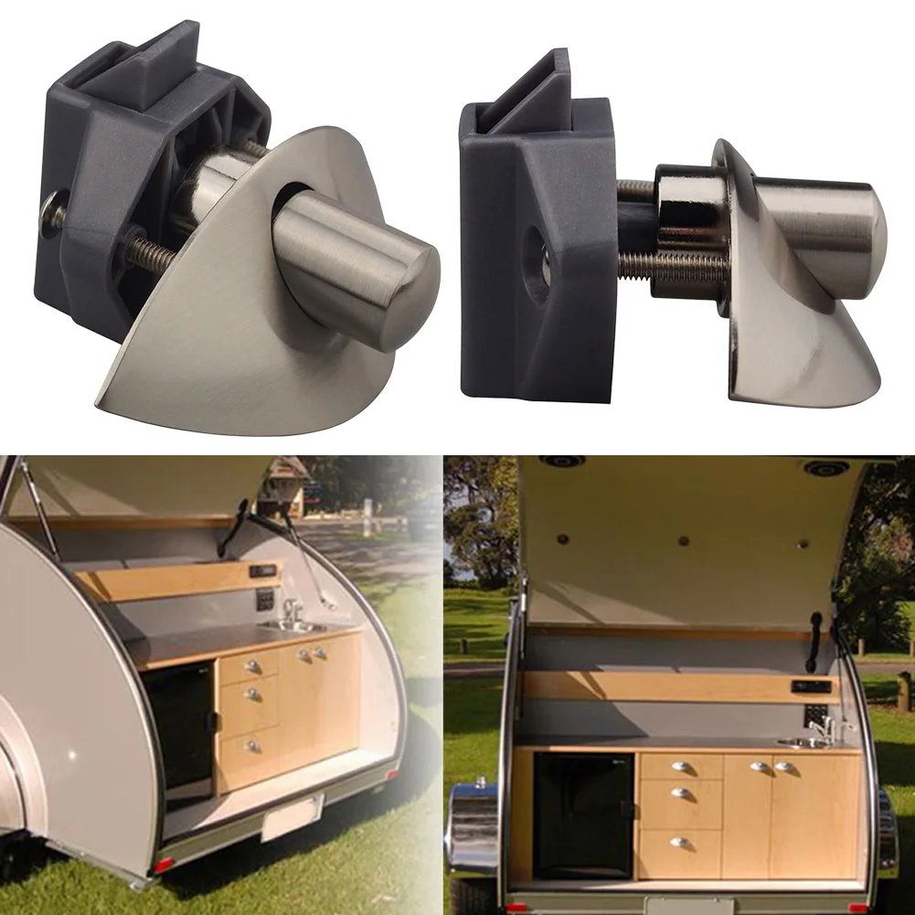 Half moon Keyless Push Lock Latch Catch Wardrobe Drawer Furniture