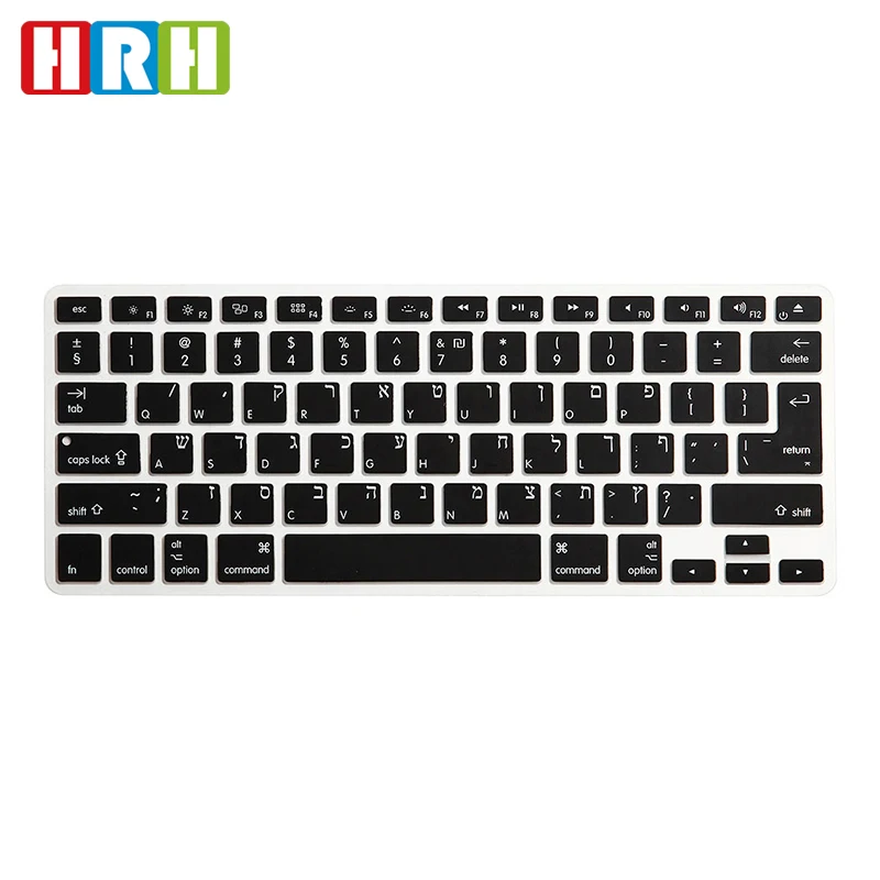 

50pcs UK EU US Isreal Hebrew Silicone Keyboard Protector Flim Cover Skin for All Apple MacBook Pro Air Retina 13 15 17