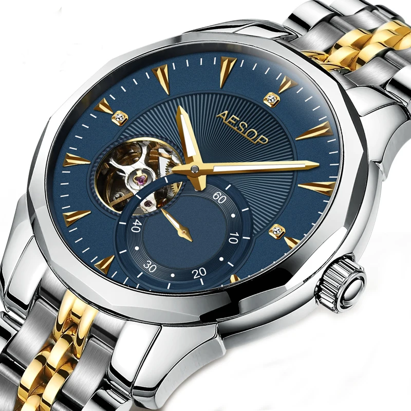 

Relogio Masculino Aesop Watch Men Luxury Automatic Mechanical Watch Sapphire Crystal Men's Wrist Wristwatch Male Clock