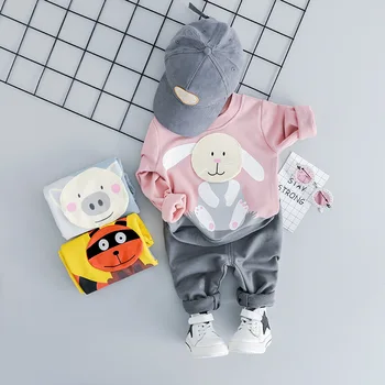 

Baby boy clothes set girl fashion clothing children's Newborn Baby Girl Clothing Sets cartoon animal boys girls sports clothes