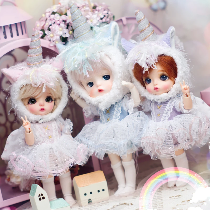 1/8 SD BJD Кукла Одежда Единорог Платье Костюм для 1/8 BJD куклы Подарки для детей