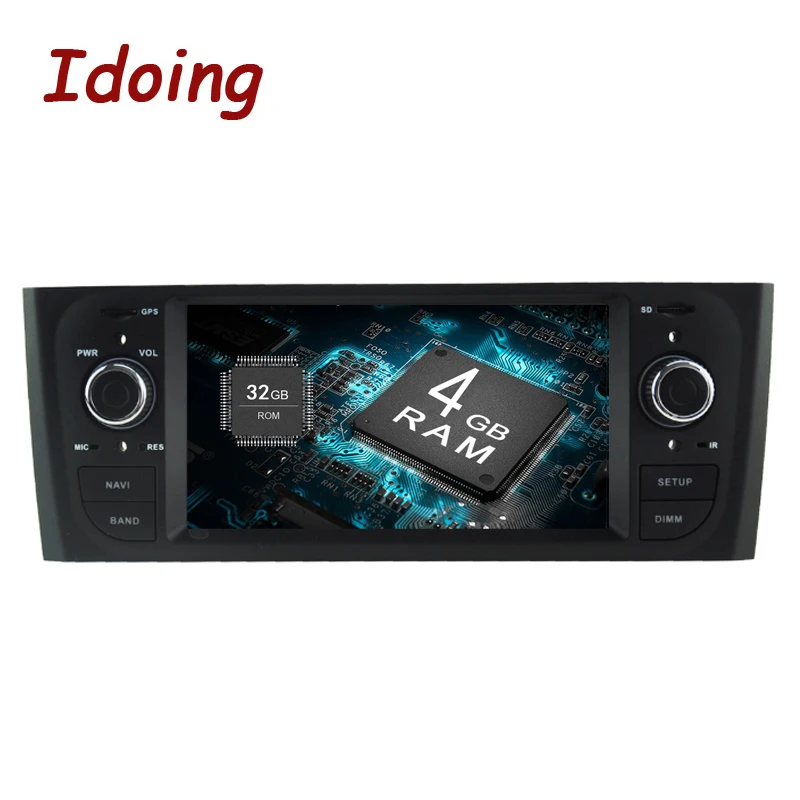 

Idoing 6.2"1Din 4G+32G Car Radio GPS Android 8.0 For FIAT Punto 2007-2013 8Core Multimidia GPS Navigation Steering Wheel Wifi 3G