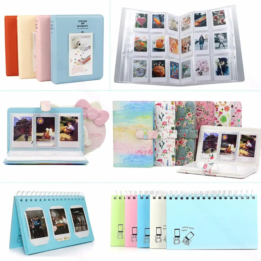 29 Pockets Photo Album for Fujifilm Instax Mini 7s 50//70 90 Macaron Colorful Frame Mini Films Book Blue 8//9 11//25