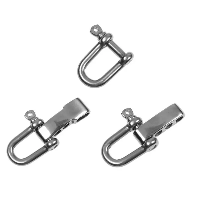 

Stainless Steel U Anchor Shackle Screw Pin Outdoor Paracord Bracelet Buckle