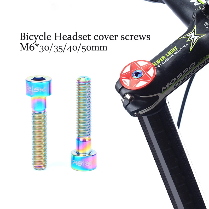 RISK Bike Headset cover screws Bolts MTB Road Titanium alloy Bicycle