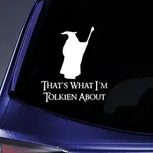 Bargain Max Decals - LOTR That's What I'm Tolkien About Sticker Decal Notebook Car Laptop 5 (White)