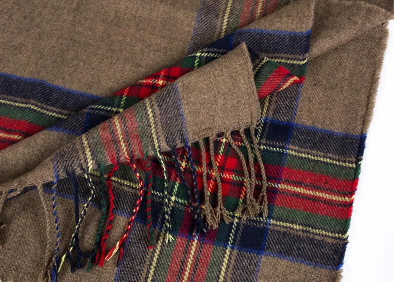 FXAASS новая осенняя/зимняя шаль Модный Полосатый женский шарф шотландский плащ Роскошные клетчатые кашемировые шарфы теплое Пончо