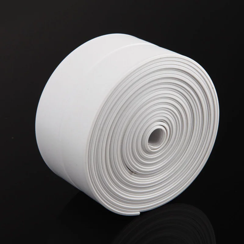 

Waterproof Mold Proof Adhesive Tape Durable Use 1 ROLL PVC Material Kitchen Bathroom Wall Sealing Tape Gadgets