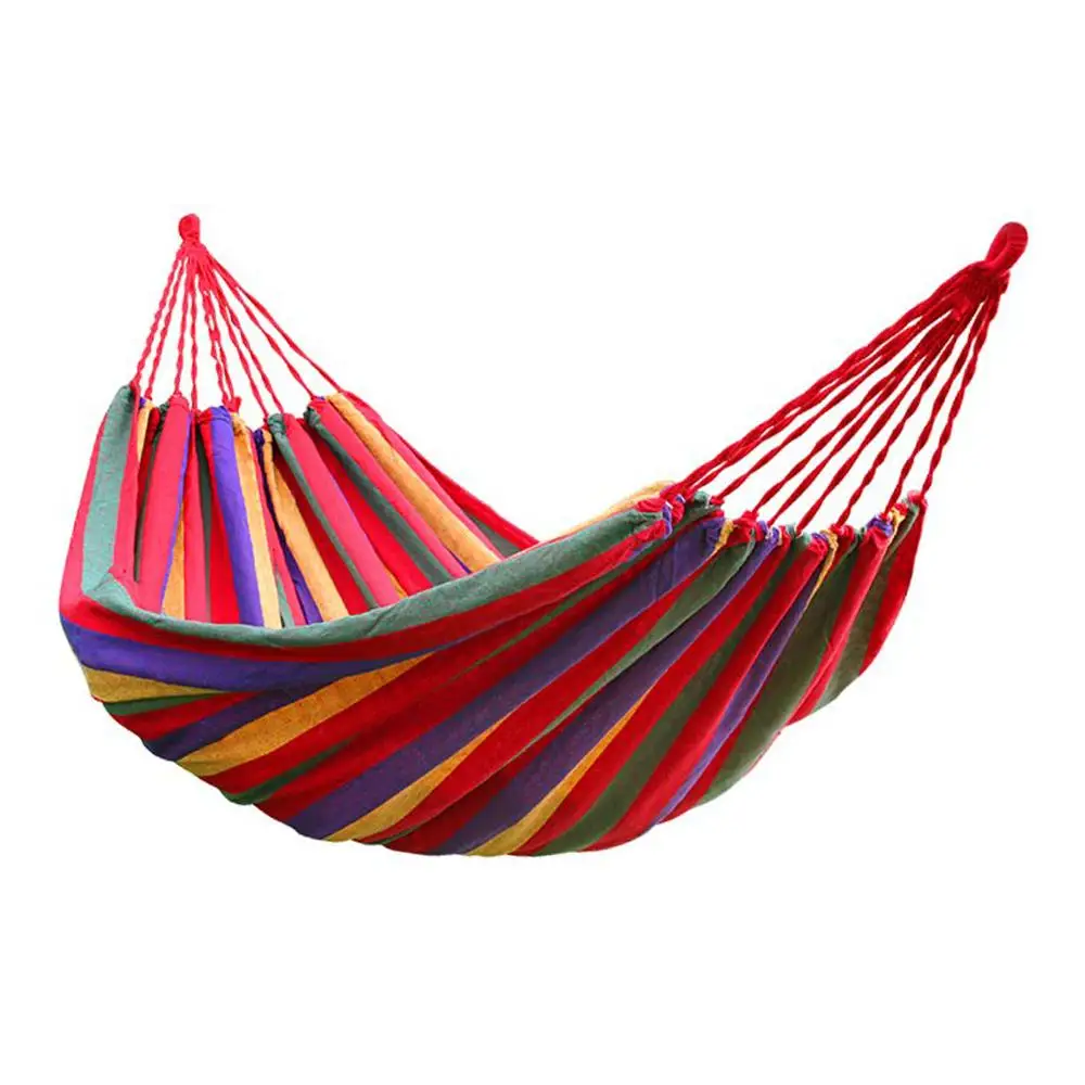 GSFY 190cm X 80cm Stripe Hang Bed Canvas Hammock 120kg