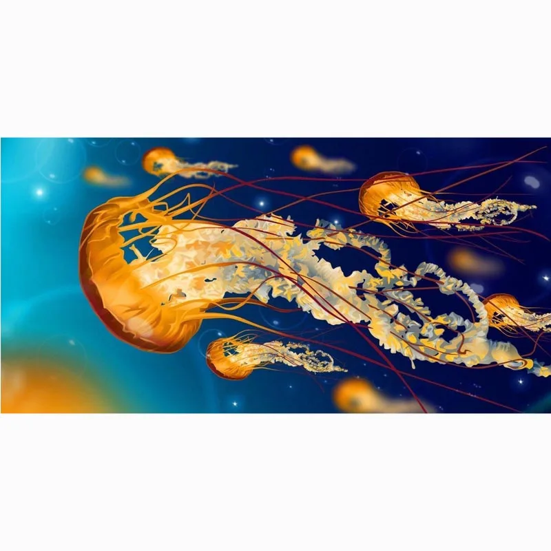 

Jellyfish Print Microfiber Beach Towel Fast Drying Sport Gym Bath Towels Custom Yoga Mat Kids Throw Blanket 70 X 140CM