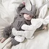 Winter Rompers Warm Rabbit Ear Baby Romper Fleece Jumpsuit Snow Wear Snowsuit Cute Infant Clothing Newborn Boys Grisl Clothes ► Photo 2/6
