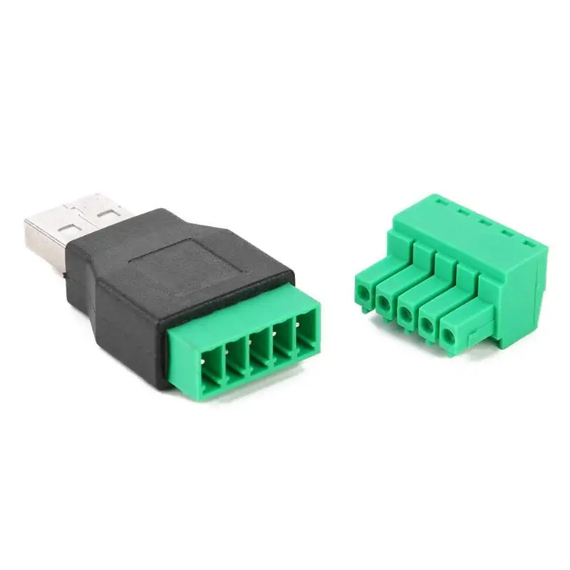 USB2.0 штекерным 5pin винтовой клеммный разъем Apdater с щит разъем