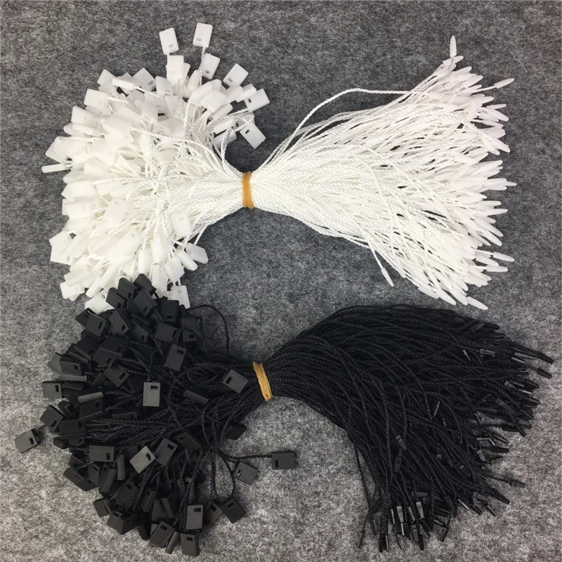 

1000pcs/lot seal garment hang tag string High-grade hanging tag rope suspender customized garment certifica free shipping