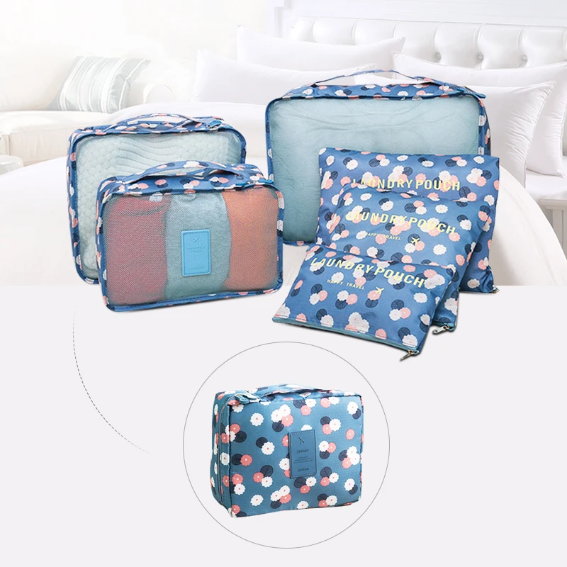 Beauty Travel Cosmetic Make Up Wash Duffle Bag Set Lady Toiletry Clothes Shoes Underwear Storage ...