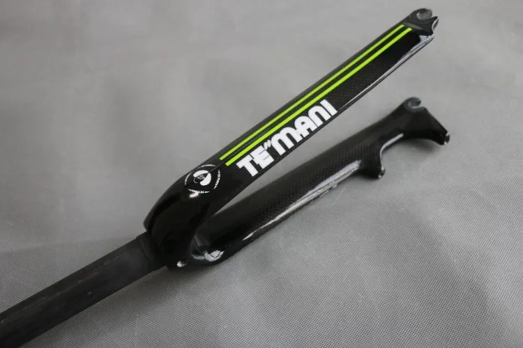 

700C V-Brake Bicycle Front Forks Parts TEMANI full carbon fiber 3K Glossy Road Bike Carbon Fork 28.6MM