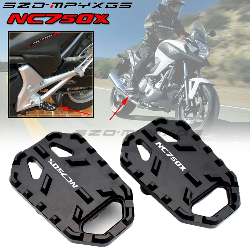 

Motorcycle CNC Black Footrest foot pegs For HONDA NC 700/750 NC700X NX700S NC750X NC750S 2012 2013 2014 2015 2016 2017 2018