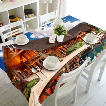 

round outdoor Tablecloth Hotel Coffee rectangular Waterproof Table cloth wedding table cover Customized size Pillowcase
