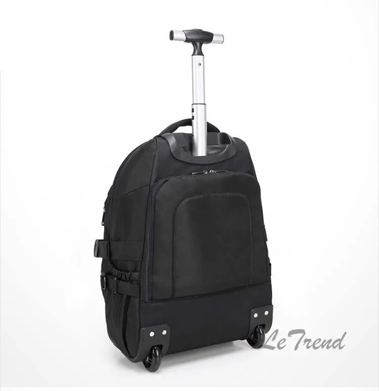 LeTrend Бизнес Оксфорд Дорожная сумка чемодан на колёсиках сумка для ноутбука Многофункциональные чемоданы Колеса Кабина сумки на плечо мужской рюкзак