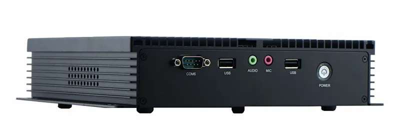 Barebone IPC безвентиляторный мини-PC Celeron C1037u 1,8 ГГц 6 COM VGA HDMI mini PCIe windows или Linux