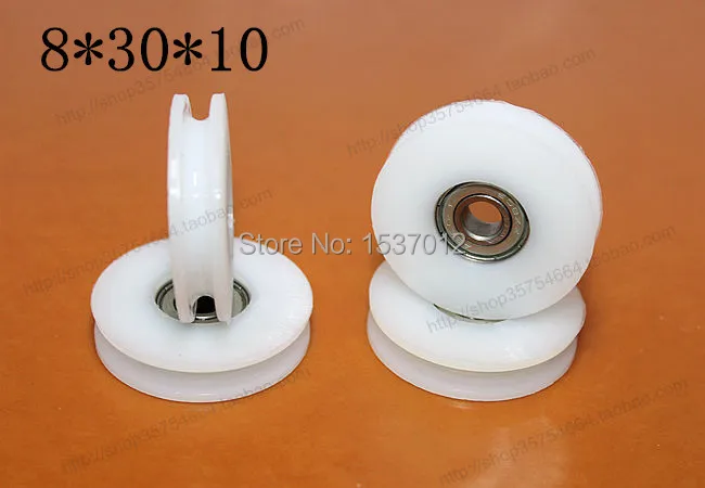 

Bring U groove plastic bags plastic nylon bearing 608 zz embedded inside diameter 8 * 30 * 10 U H groove pulley