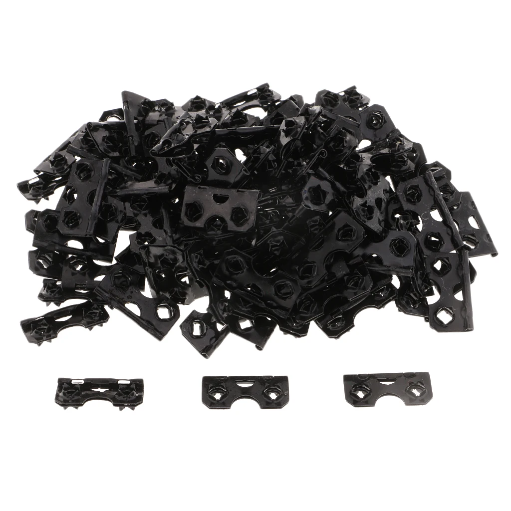 100pcs Metal Black Frame Support Stand Hinges Picture Art Photo Frame Fixing
