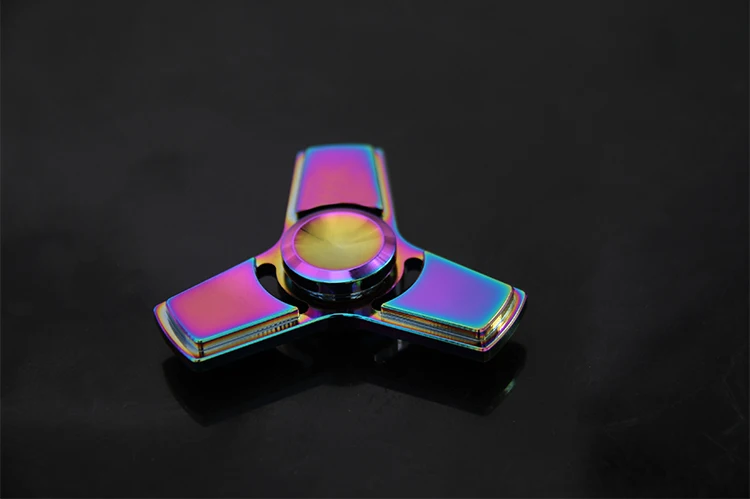 Трилистник гироскоп ручной Спиннер Tri-spinner Fidget Spinner игрушка цветной металлический EDC Fidget spinner Для аутизма и СДВГ Дети/взрослые игрушки