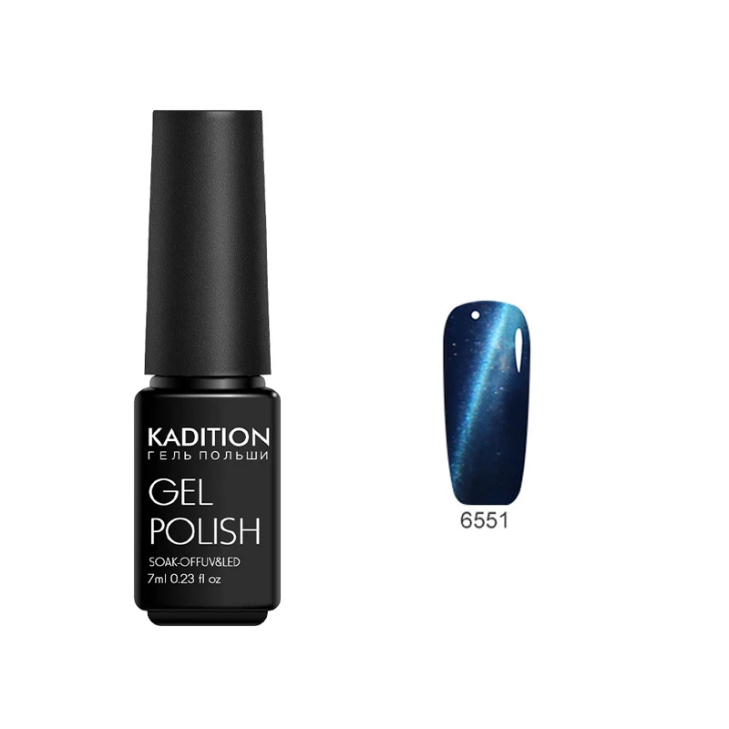 KADITION 7 мл ногтей гель Лаки УФ светодио дный кошачий глаз лак для Магнит База Top Coat и