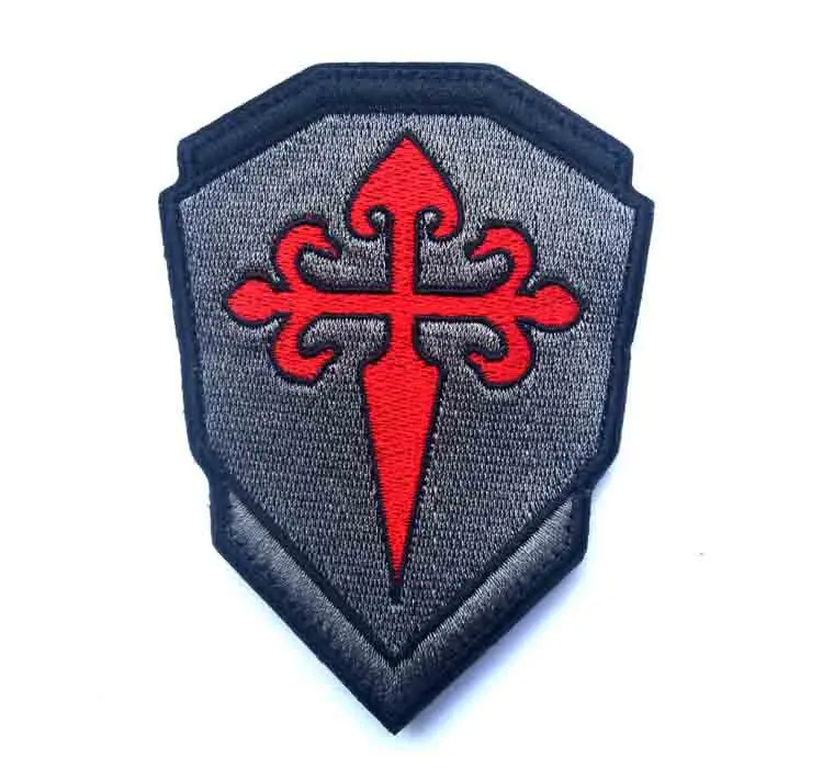 Красный крест Рыцарь Вышивка Аппликации значки эмблема военная армия 10*7,6 см аксессуар обруч и петля тактический боевой дух - Цвет: NO.1