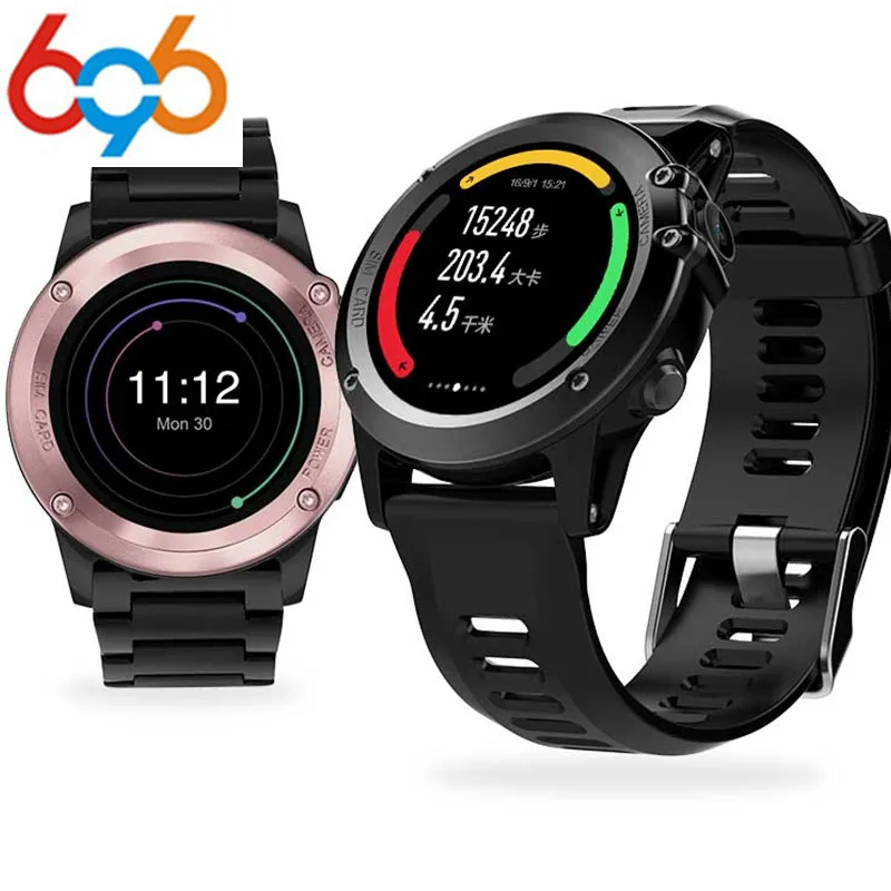 696 H1 Смарт-часы IP68 Водонепроницаемый MTK6572 4 Гб + 512 МБ 3g gps wifi Bluetooth Шагомер трекер