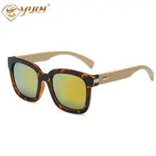 Новинка, YUW, бамбуковые солнцезащитные очки, мужские, деревянные очки, женские, брендовые, дизайнерские,, деревянные, солнцезащитные очки для женщин и мужчин, Oculos de sol 1512