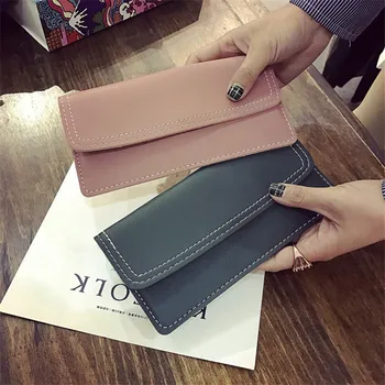 

Fashion Ms. PU Leather Envelope Wallets Holders Long Section Multiple Cards Holder Clutch Fashion Standard Wallet