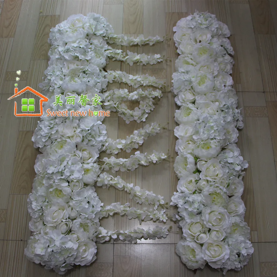 

sweet new home Artificial Flower arch rose Hydrangea peony Wisteria flower row wedding wedding road lead flowers 10pcs/lot
