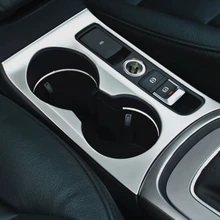 Из нержавеющей стали для центральных консоль держатель стакана воды рамка украшения Накладка для Audi Q3 2013- для леворульных автомобилей Аксессуары для автомобильного интерьера