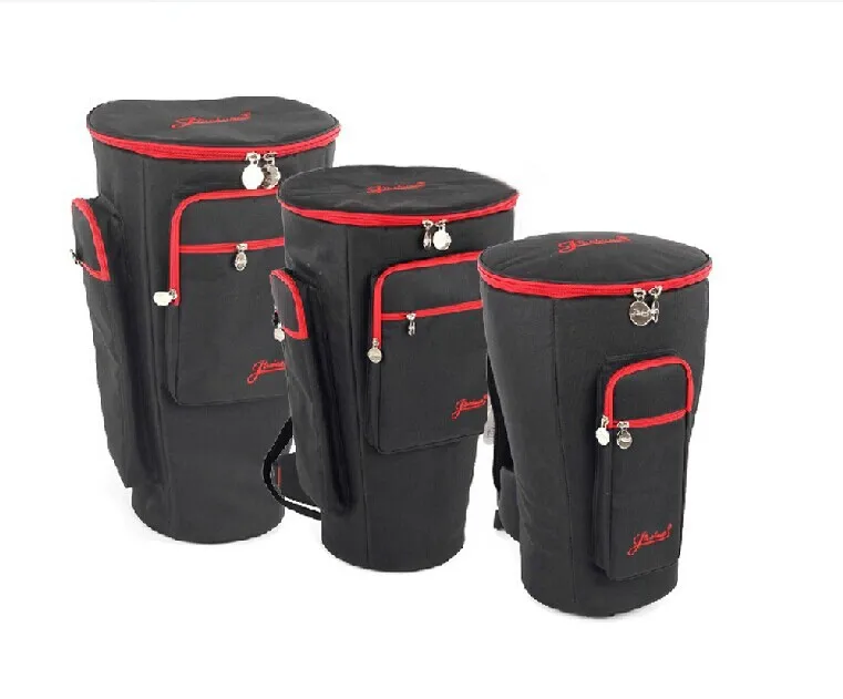 8 10 12 13 djembe bag thick shockproof africa drum bags tambourine shoulders back waterproof instrument package pin