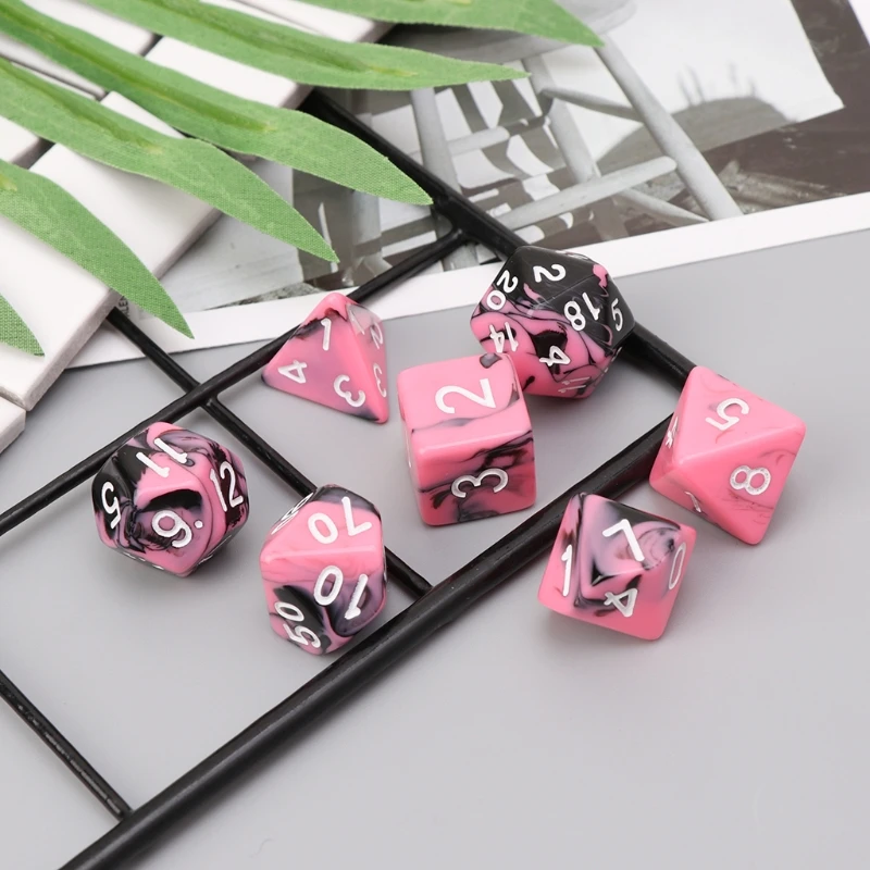 Dice 7pcs/set For TRPG Dungeons And Dragons D4-D20 Multi-sided Dices Polyhedral