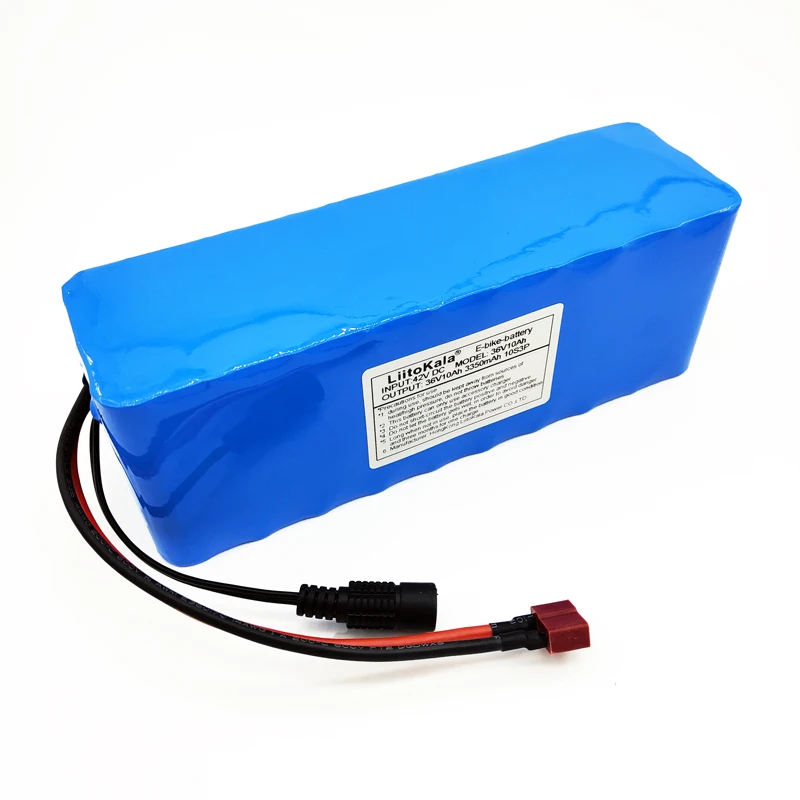 

LiitoKala 36V 10Ah 500W High power&capacity 42V 18650 lithium battery pack ebike electric car bicycle motor scooter with BMS